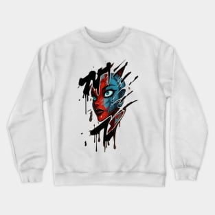 Graffiti Style Crewneck Sweatshirt